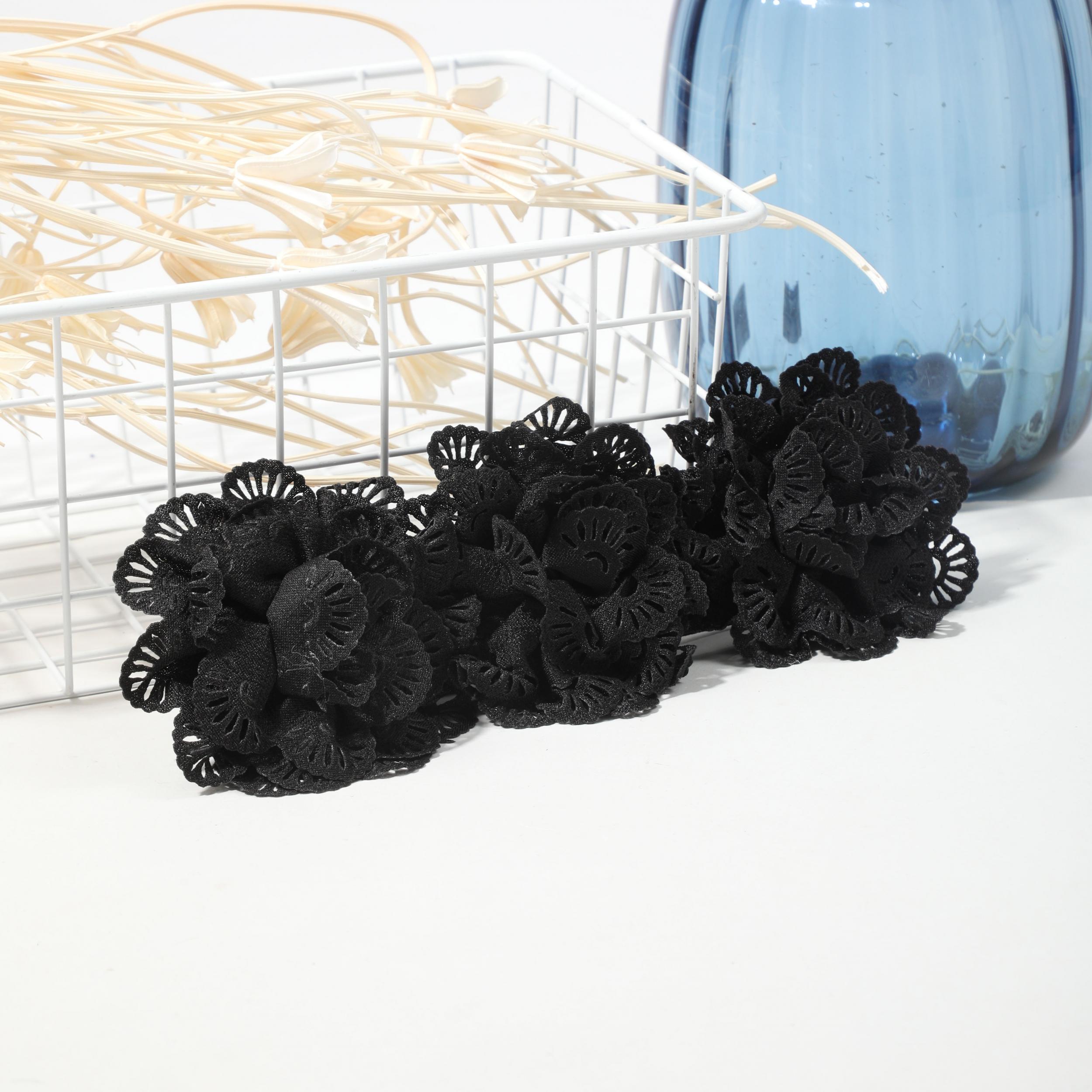 Lace Flower Wide Belt Vintage Elastic Waistband for Women