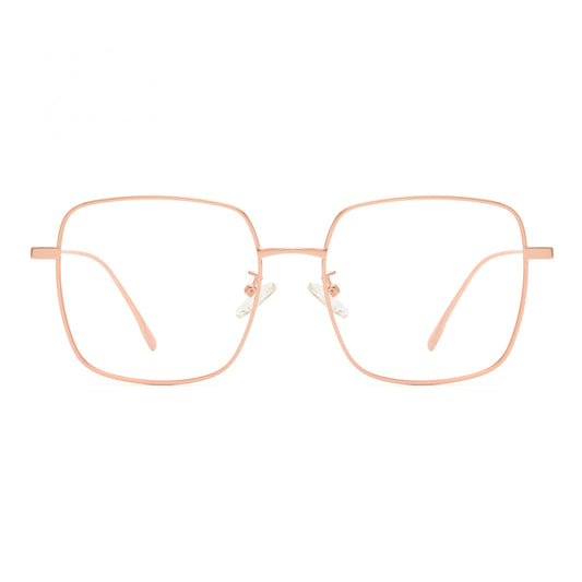 OUWEN Square Metal Polarized Sunglasses Retro Oversized Aviators Sun Glasses