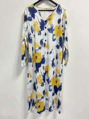  Women's Floral Print Long Sleeve Casual Dress