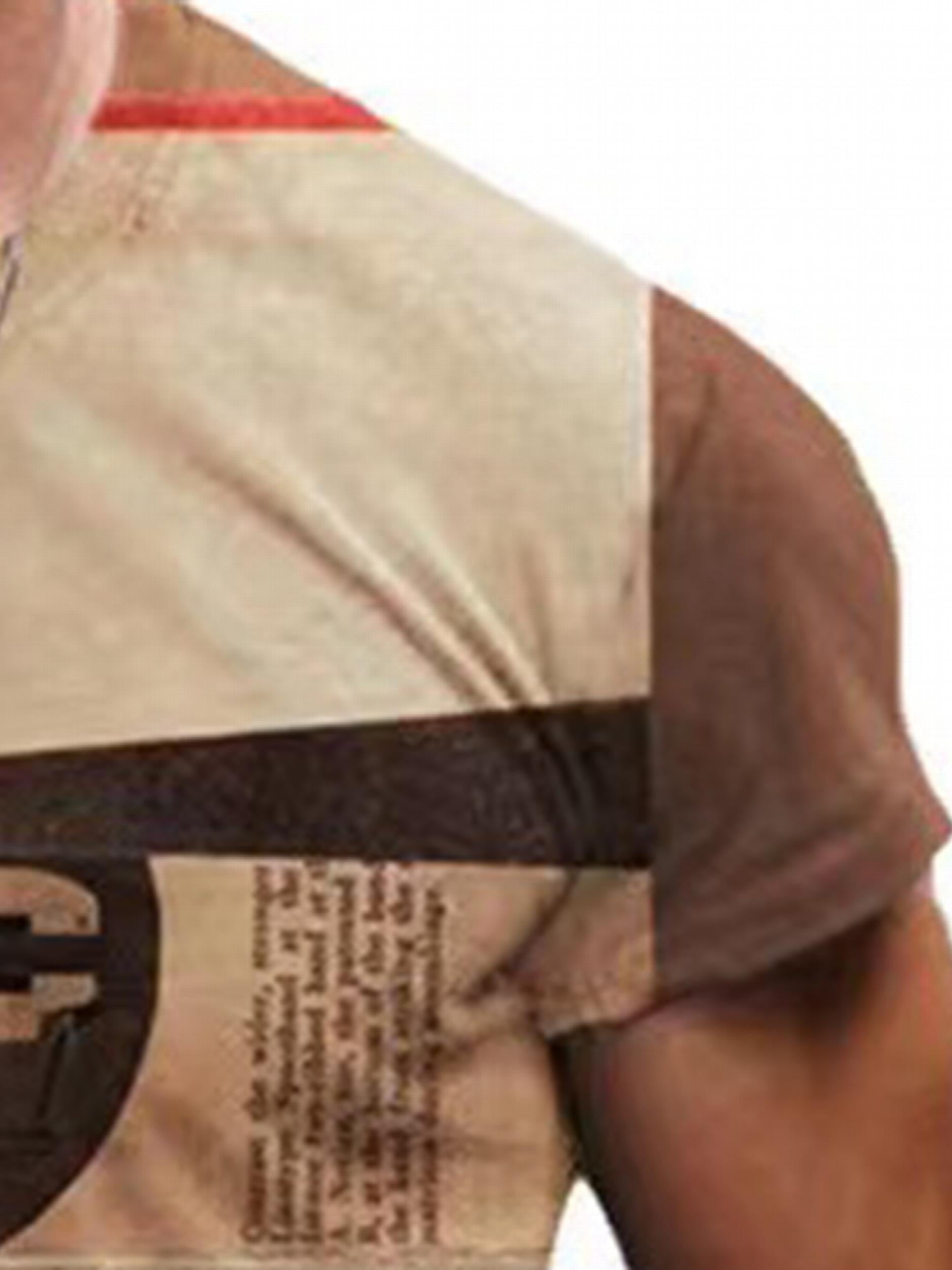 Men's 3D Graphic T Shirt Collage Style Active Tee for Summer