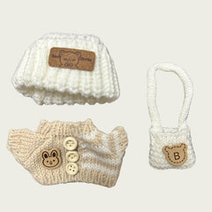 Hand-Woven Doll Clothing Set - 3 Pieces