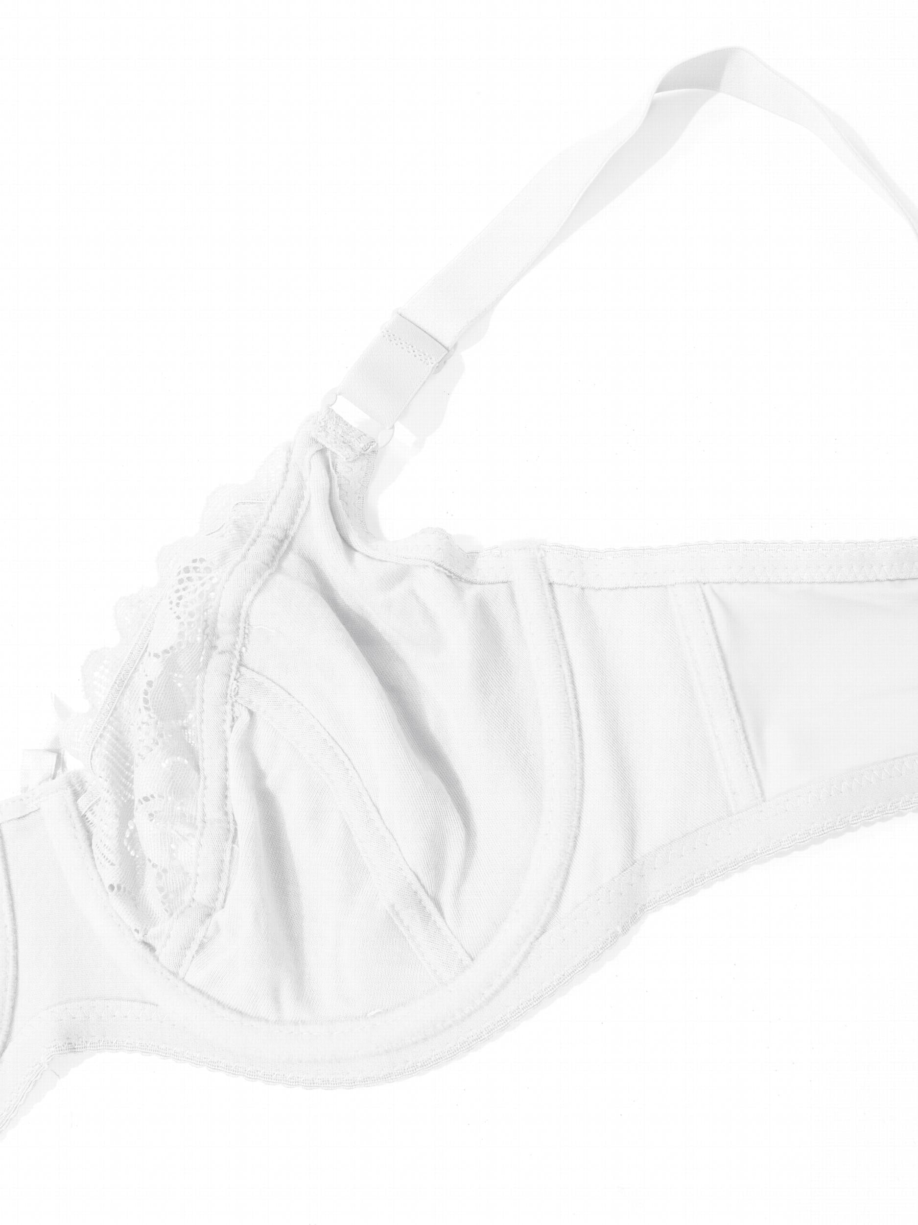  Contrast Lace Underwire Bra