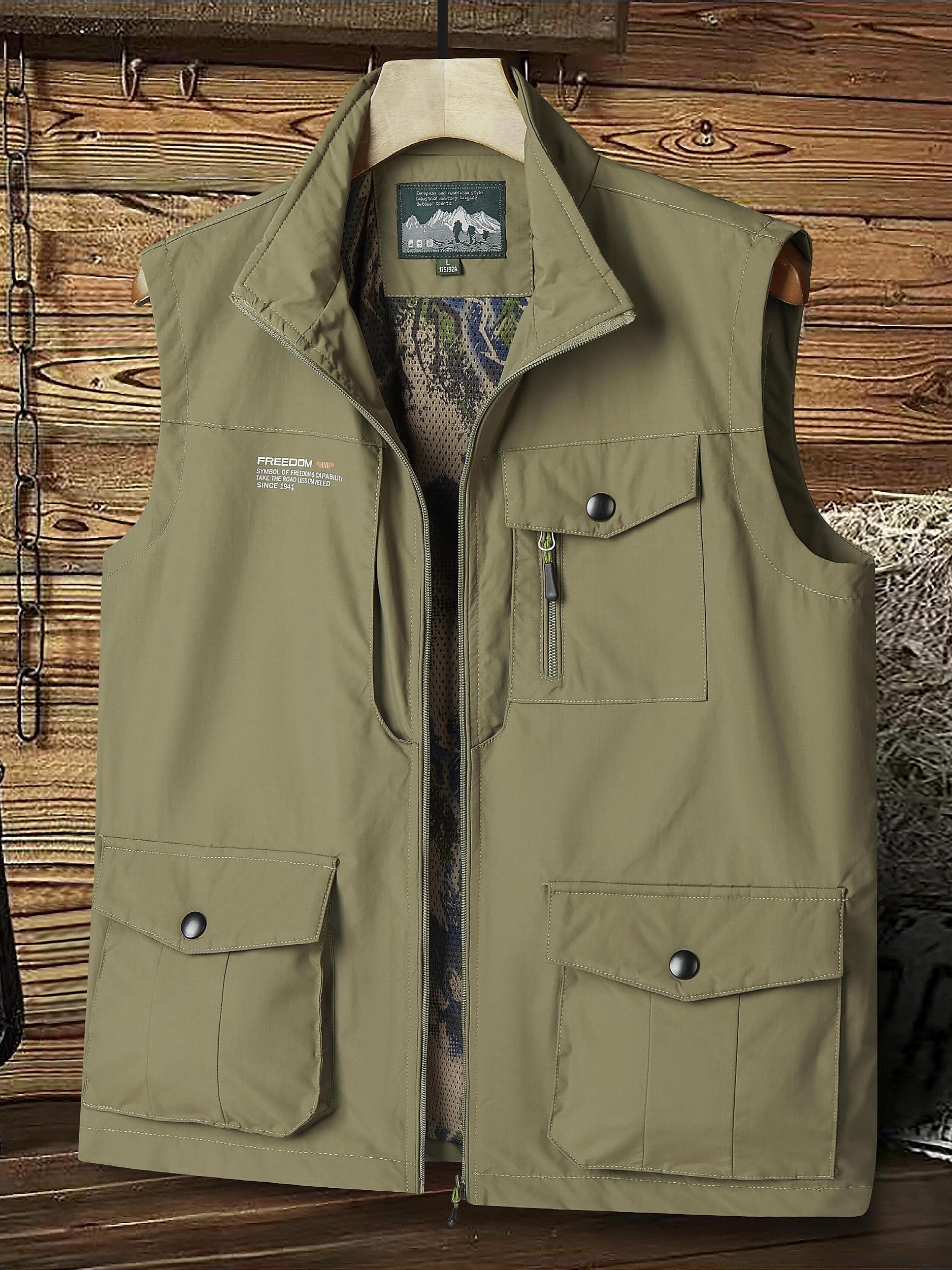 Men's Waterproof Quick Dry Fishing Vest with Pockets
