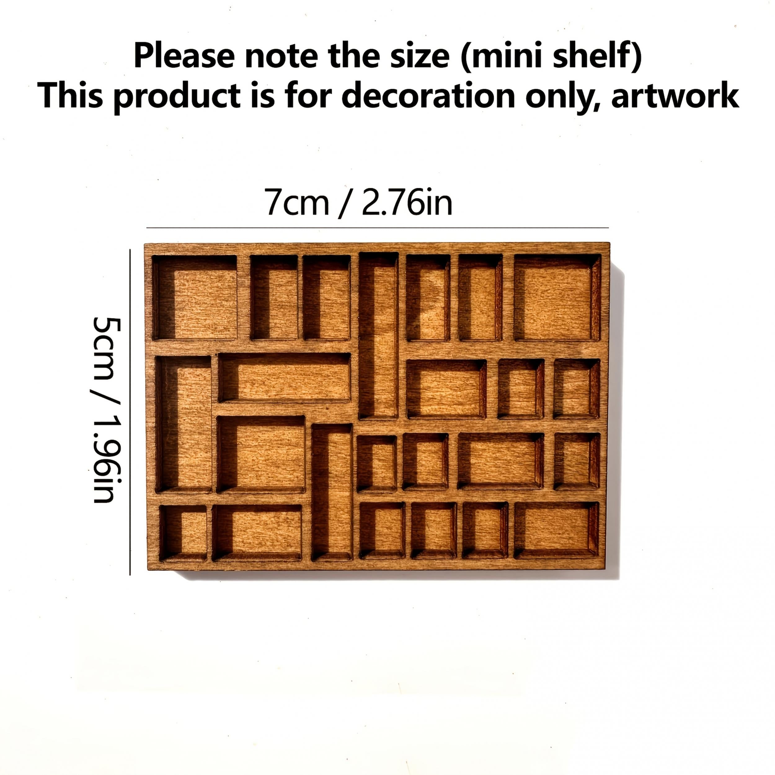 Dollhouse Accessories Mini Shelf Stones 1:12 Scale Bookshelf Decoration