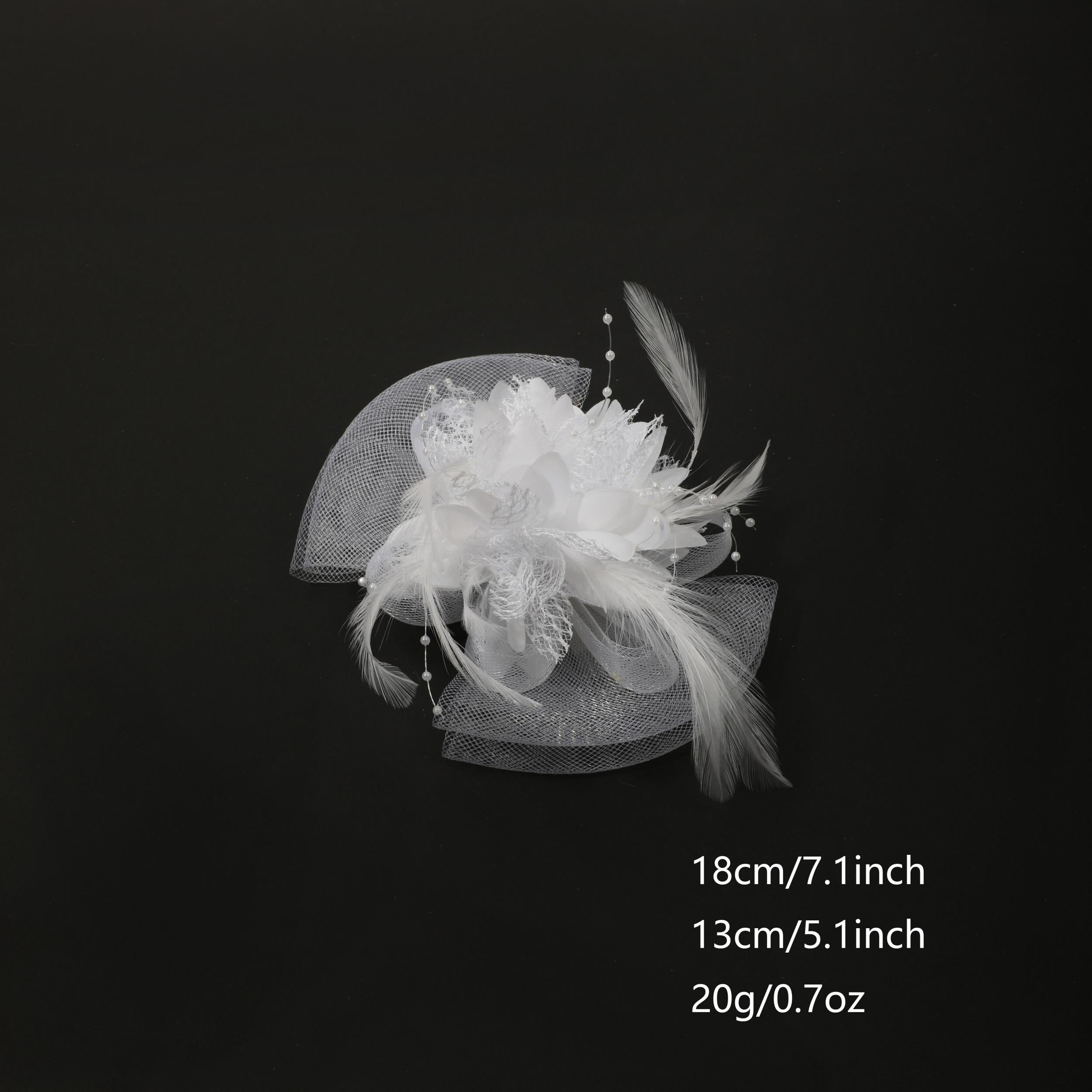 Faux Feather Mesh Head Piece Women's Hair Accessories