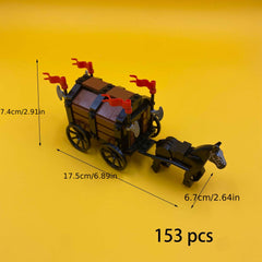 Building Blocks Ancient Carriage Toy Set