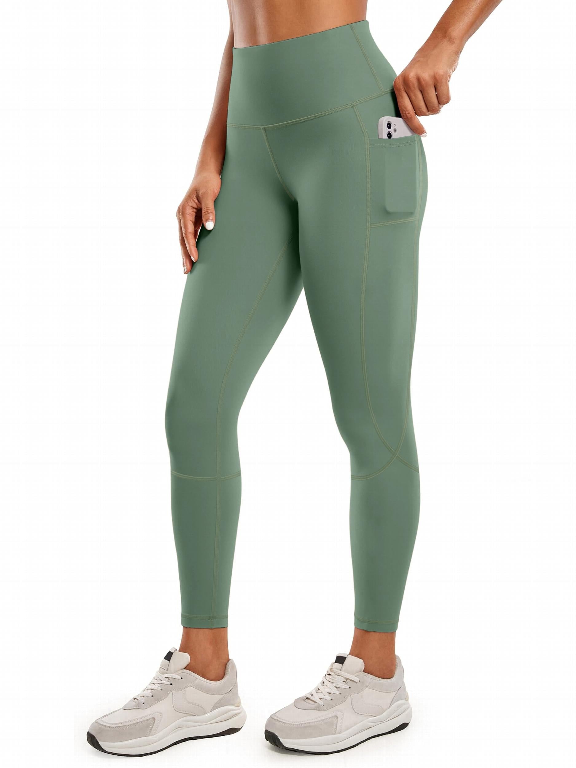 Solid Fitness Gym Leggings With Pocket High Waist Yoga Pants