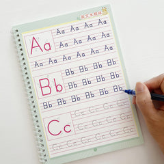 Grooved Letter Tracing Book & Writing Tools Set