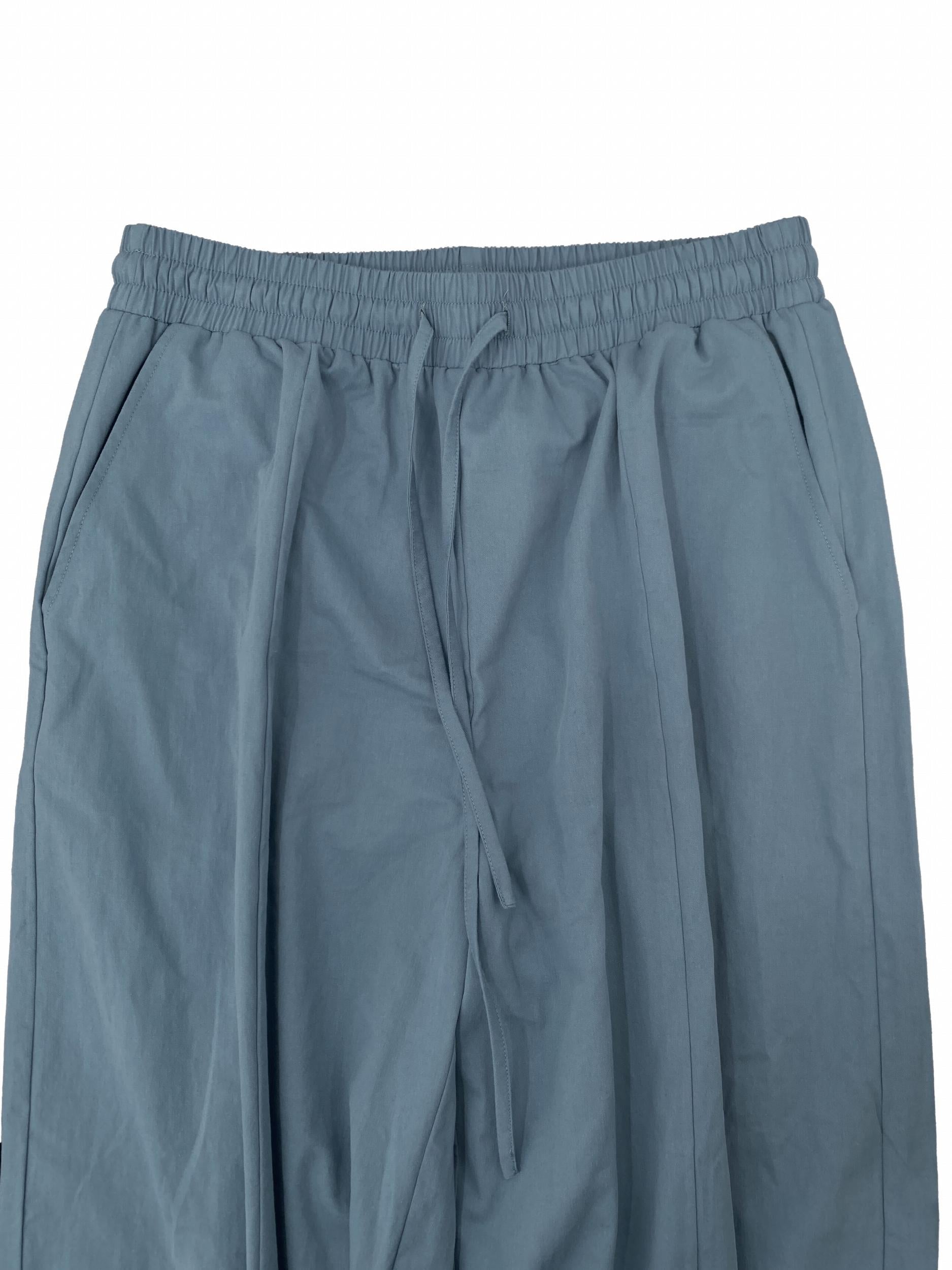  Casual Wide Leg Pants Elastic Drawstring High Rise Loose Pockets