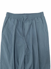  Casual Wide Leg Pants Elastic Drawstring High Rise Loose Pockets