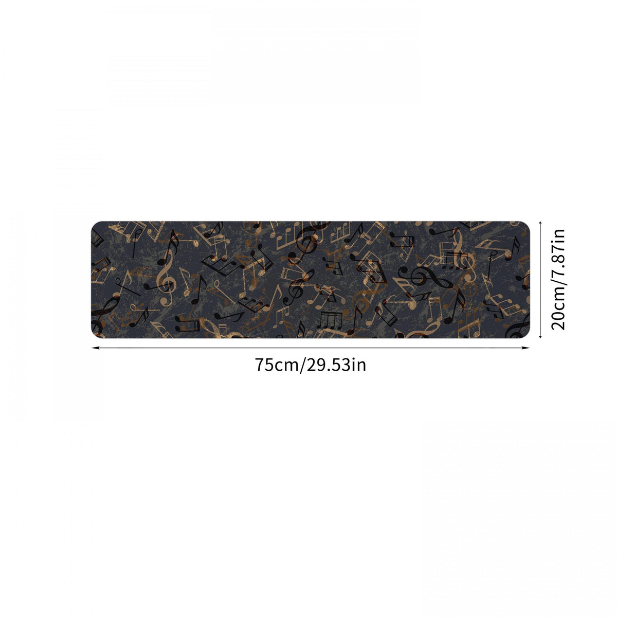 Fun Piano Printed Stair Mat Non-slip Home Decoration Mat