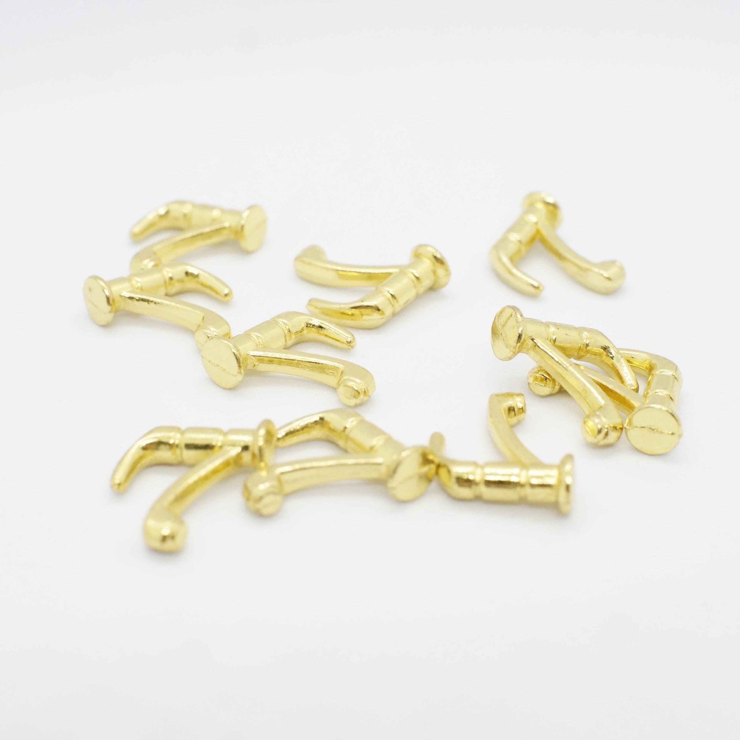 2pcs Mini Faucet Set Dollhouse Accessory Alloy Material Kitchen Bathroom Scene