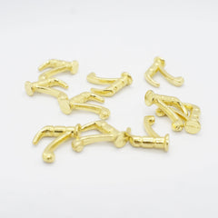 2pcs Mini Faucet Set Dollhouse Accessory Alloy Material Kitchen Bathroom Scene
