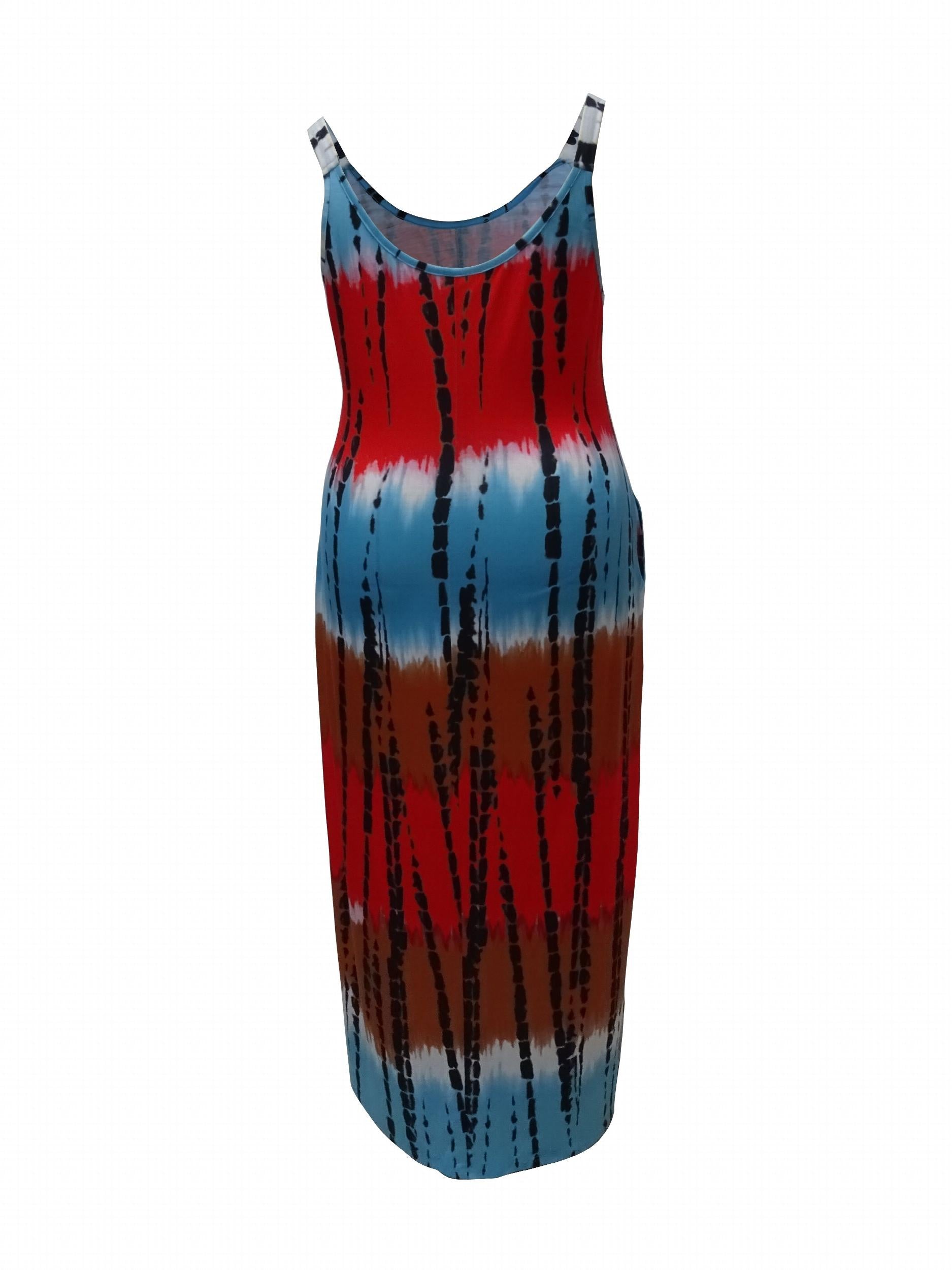  Tie Dye Tank Maxi Dress