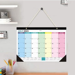 2022 Wall Calendar 17x12 - July to Dec - Thick Paper, Plastic Cover