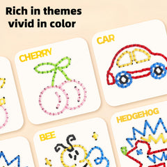 6pcs Children's Sewing Board DIY Weaving Educational Materials