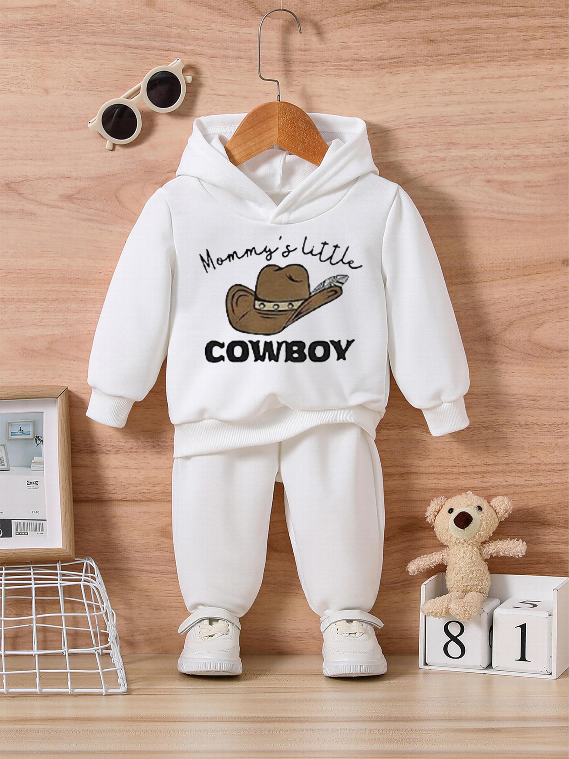 Baby's Cowboy Outfit Set Long Sleeve Sweater and Trousers