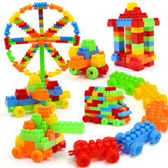 Colorful Large Particle Building Blocks Set - Educational Toy