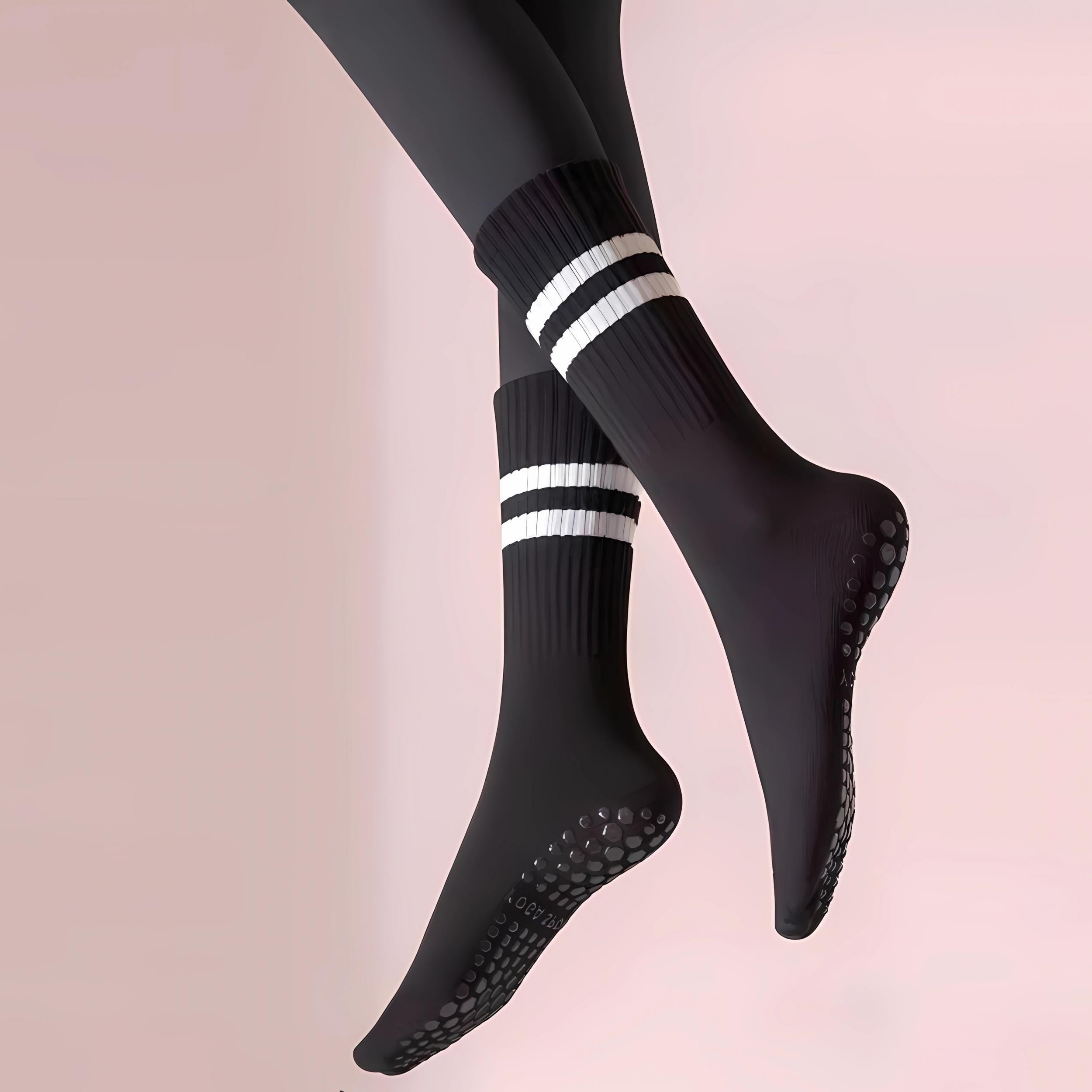 Non Slip Yoga Socks Medium Tube Indoor Dance Socks