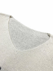  Casual Sweater Women's Plus V Neck Jumper