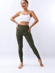 Camouflage Print Yoga Pants High Waist Workout Leggings