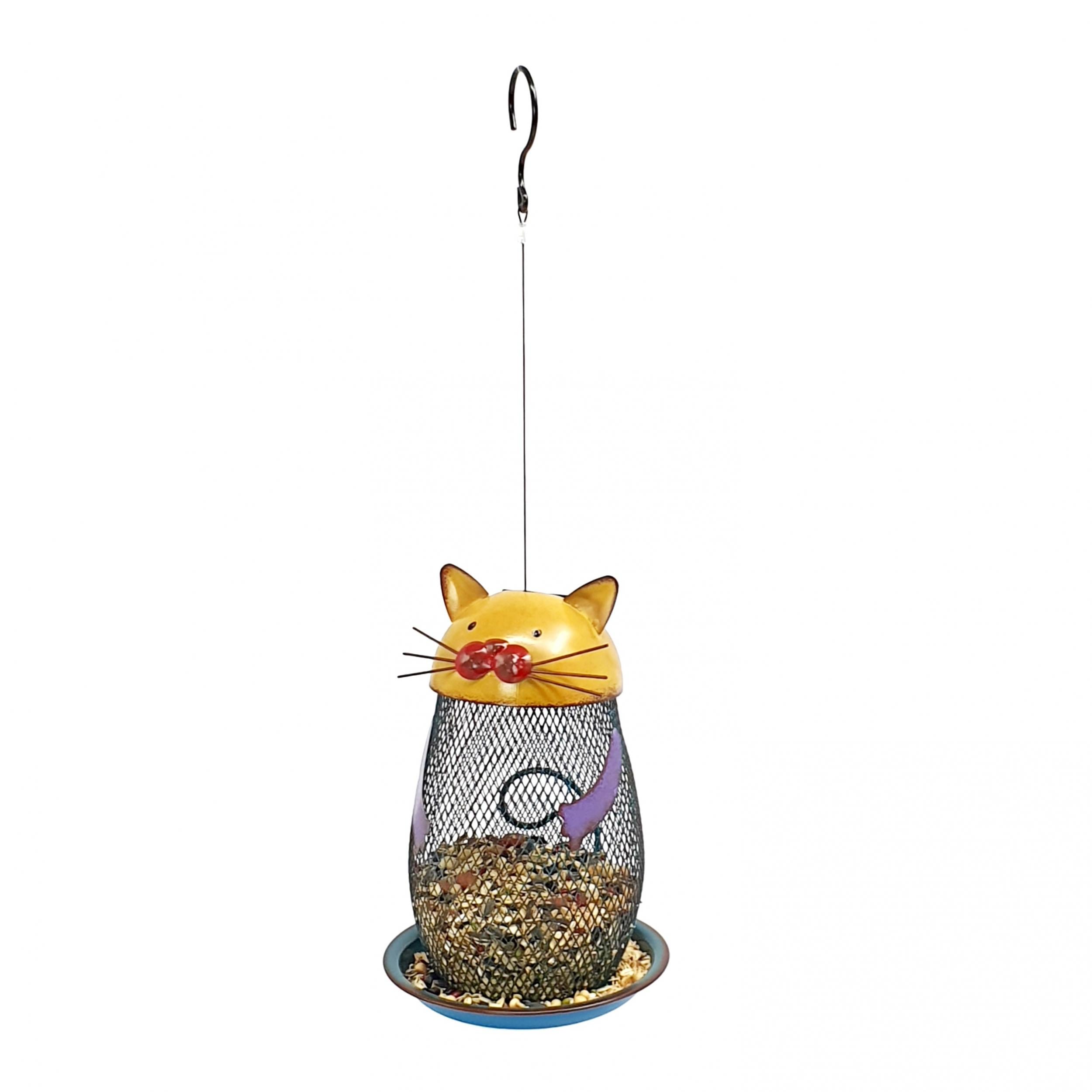 Solar-Powered Hanging Bird Feeder for Cats & Birds