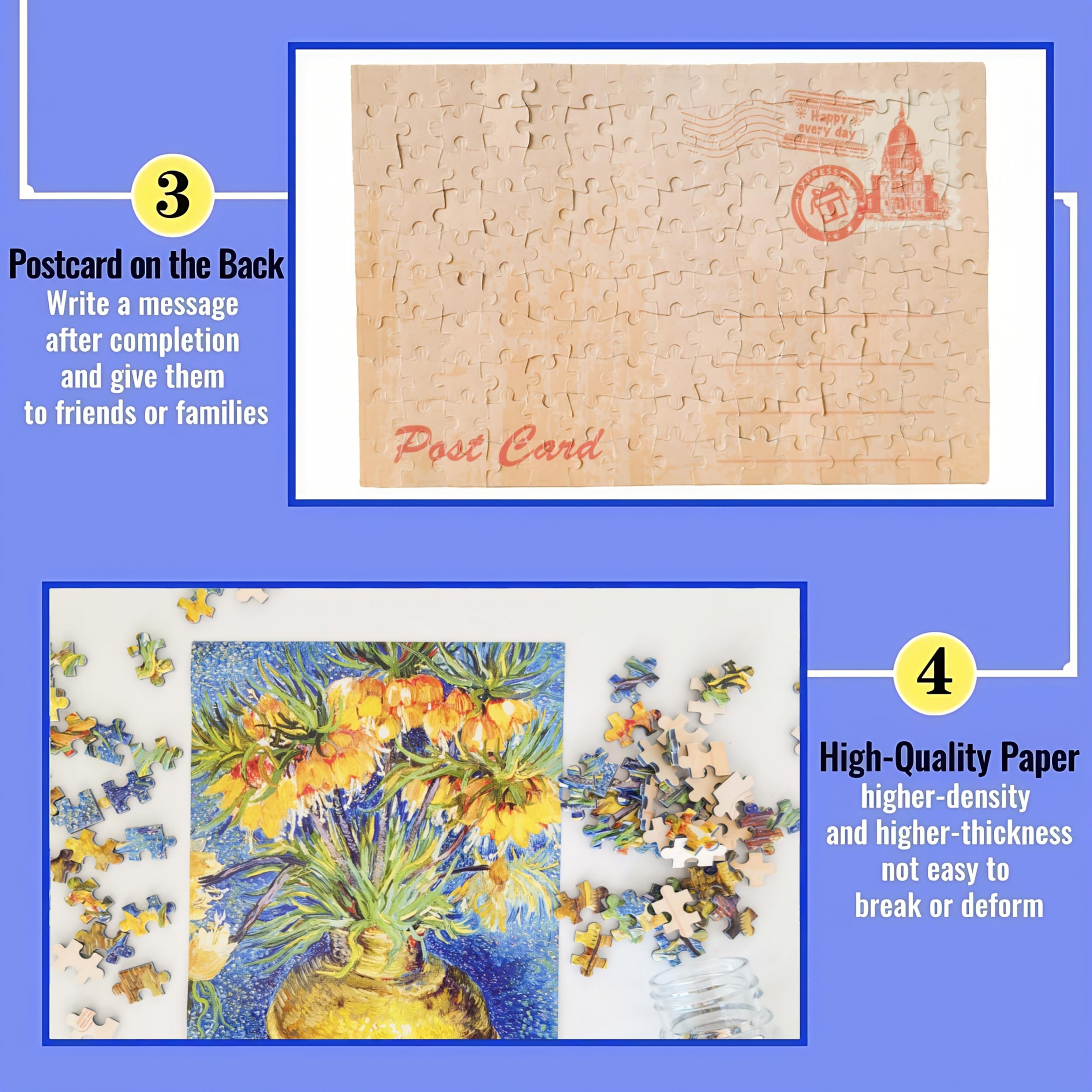 150pcs Test Tube Puzzle Fritillaries by Van Gogh 15x10cm Artistic Puzzle