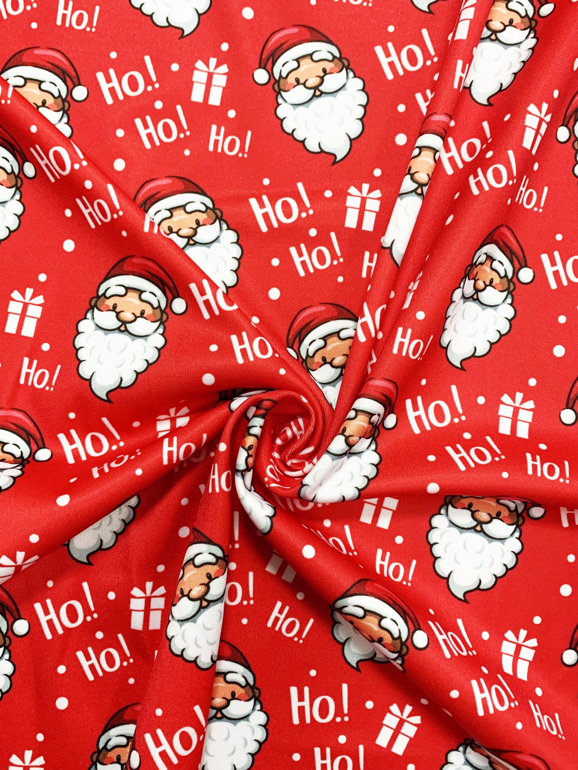  Santa Claus Print Open Front Cardigan
