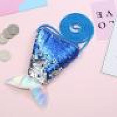 Sequined Fish Scale Purse Kids Mermaid Pouch