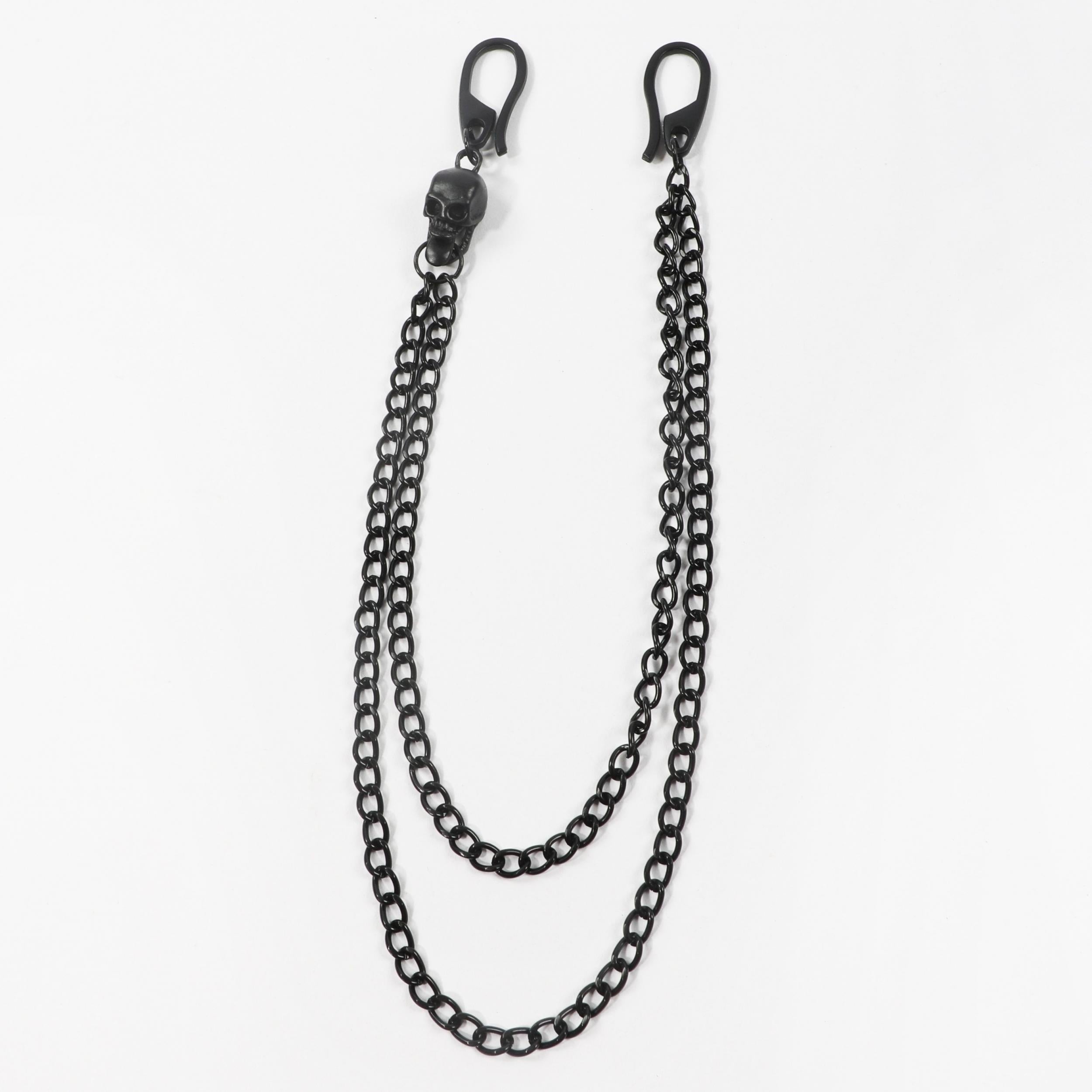 Men's Punk Hip Hop Skull Metal Waist Chain Pants Chain