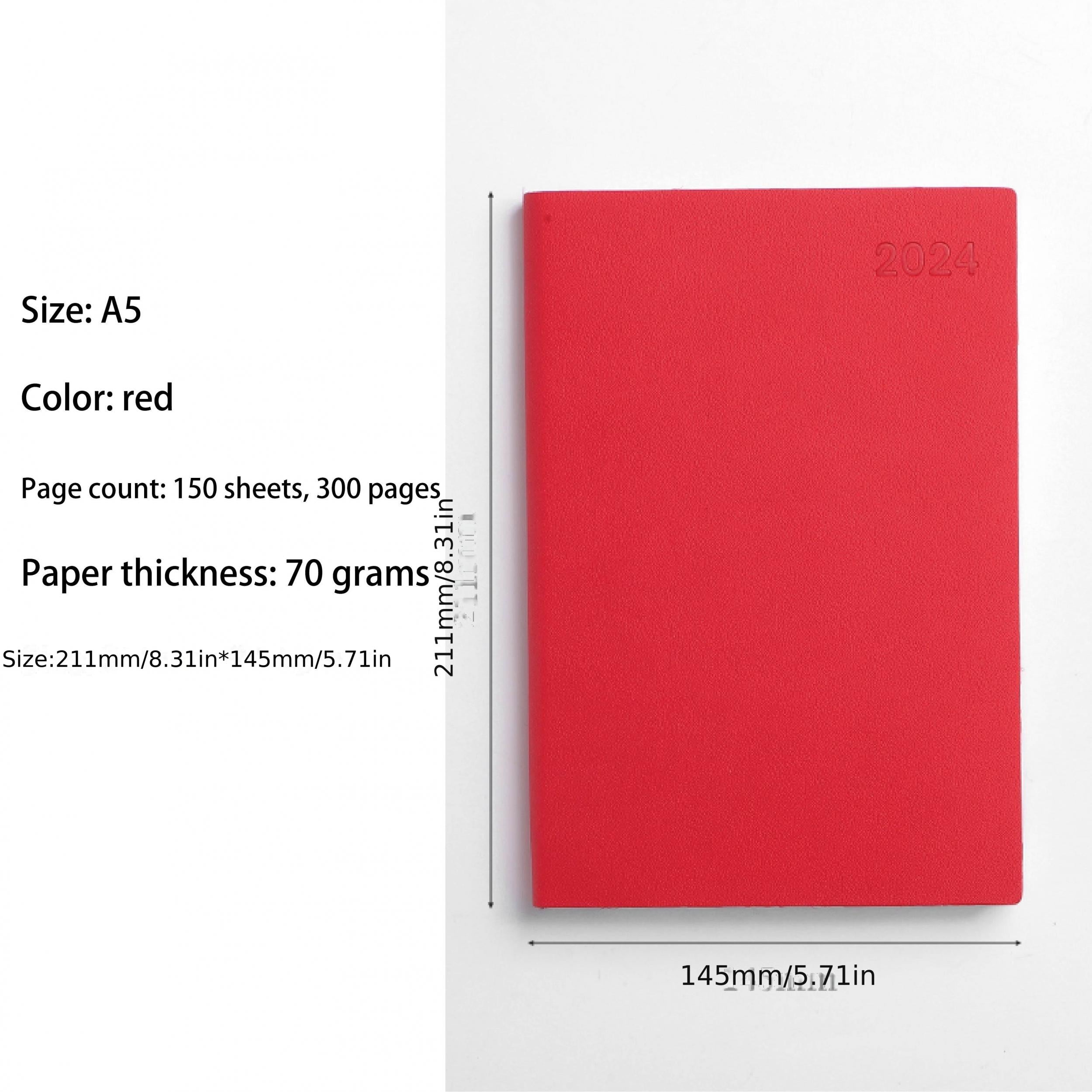 A5 12-Month Daily Planner Notebook