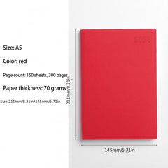 A5 12-Month Daily Planner Notebook