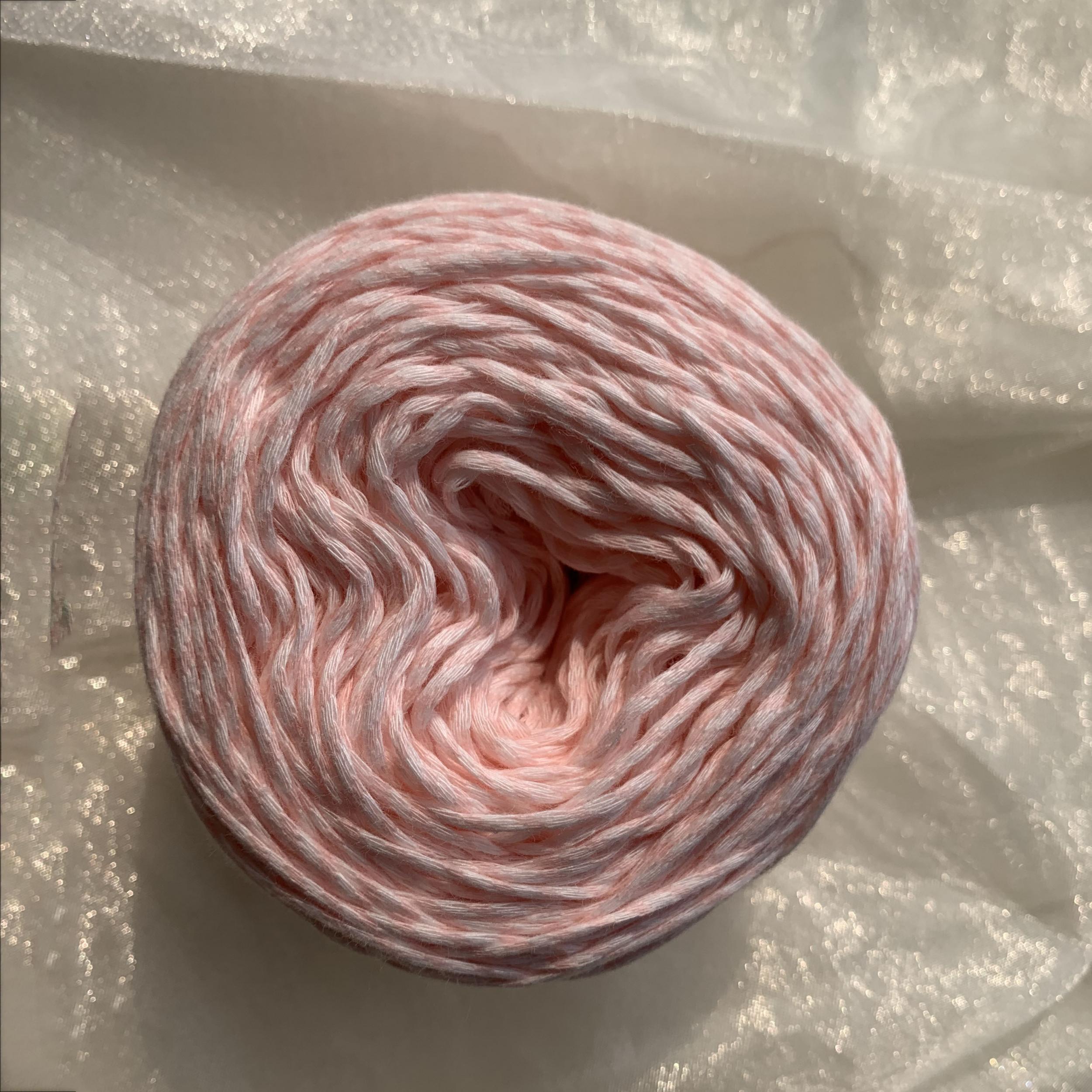 Medium Thick Ribbon Yarn for DIY Knitting/Crocheting - Cotton/Nylon Blend