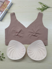  Sports Bra Seamless Padded High Stretch Bralette