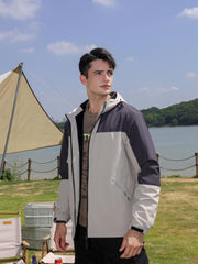 Soft shell Ski Hooded Jacket Waterproof & Windproof Plush Inner