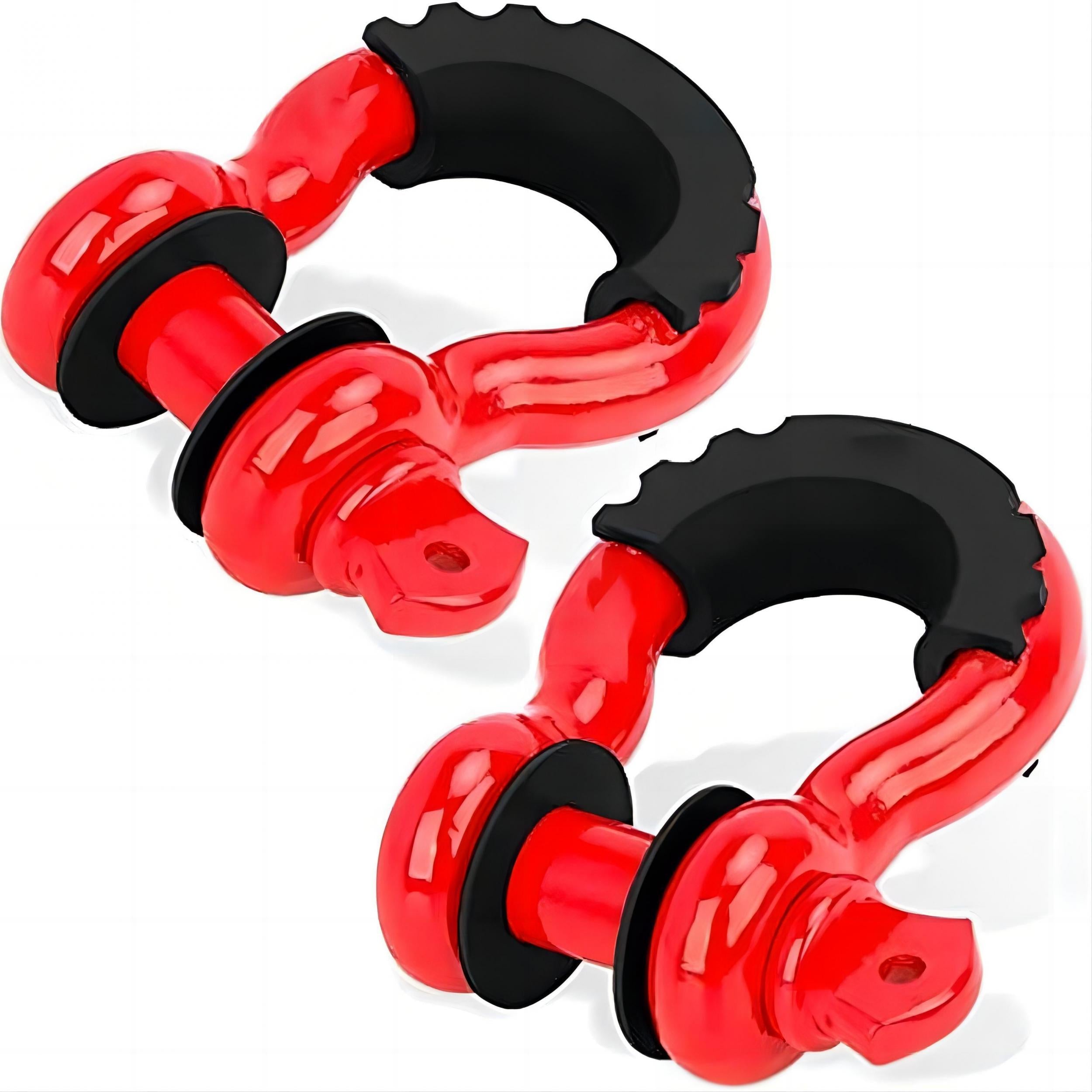 2pcs 3/4 D Ring Shackle 28.5T Break Strength 7/8'' Pin Heavy Duty Recovery