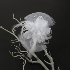 Faux Feather Mesh Head Piece Women's Hair Accessories