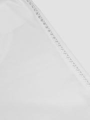  Drawstring Eyelet Embroidered High Rise Elastic Pants