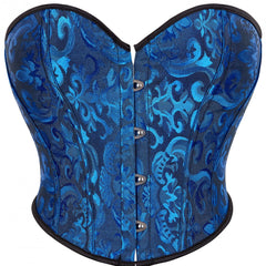 Jacquard Strapless Corset Bustier Tummy Control Lace Up Body Shaper