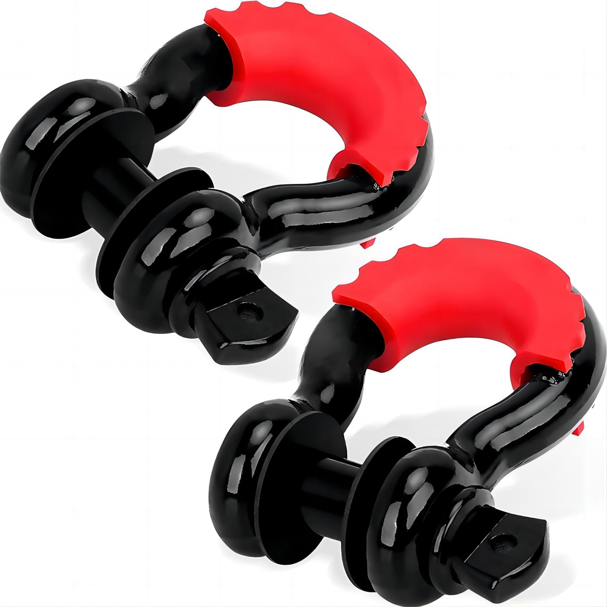 2pcs 3/4 D Ring Shackle 28.5T Break Strength 7/8'' Pin Heavy Duty Recovery