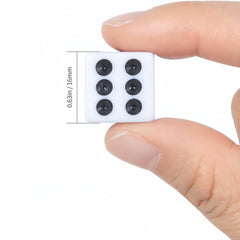 24pcs 16MM Opaque Dice With Dots For Board Games