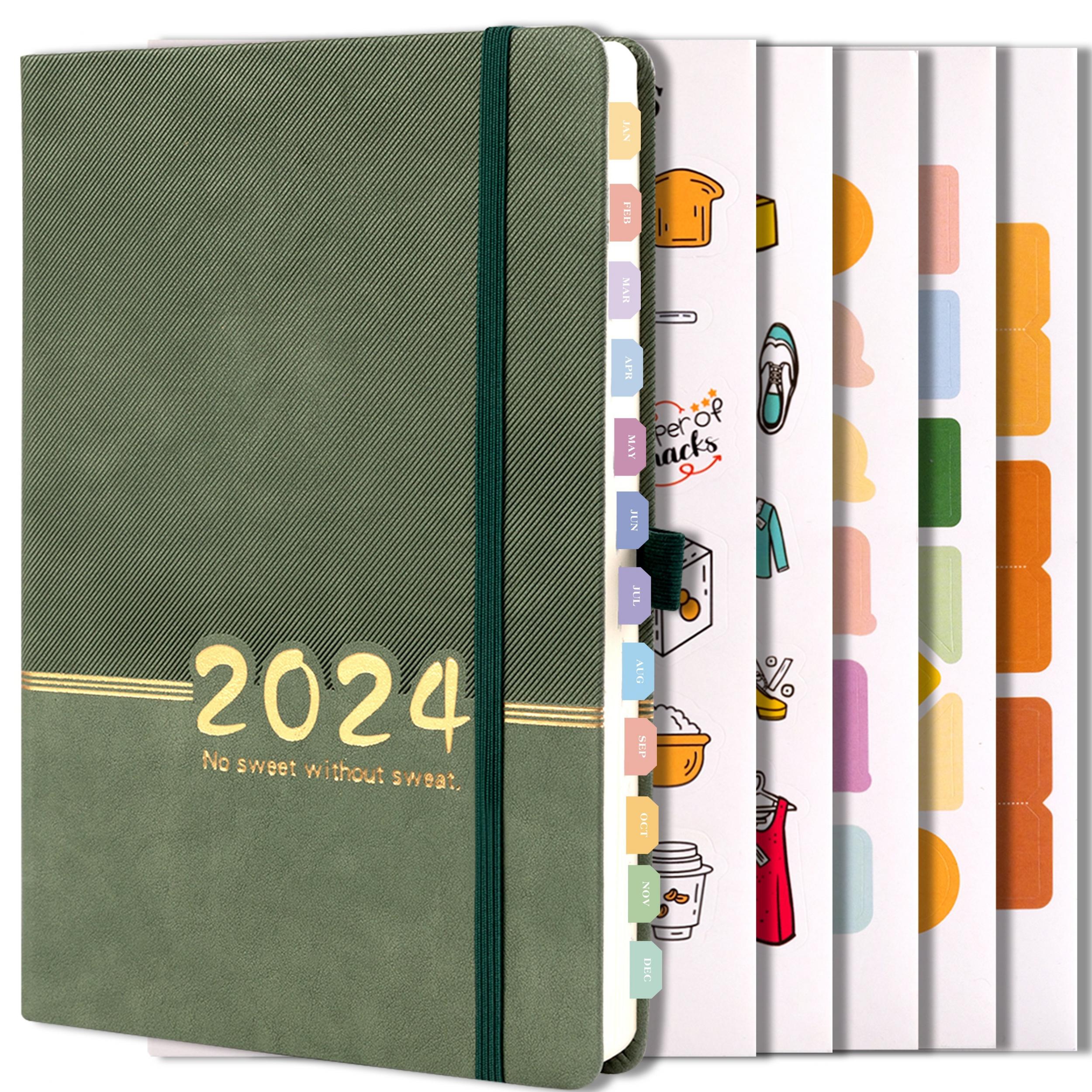 1pc Annual Planner w/ 5 DIY Stickers, Customizable Schedule Book
