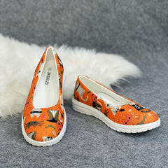 Halloween Colorful Elements Print Casual Walking Shoes