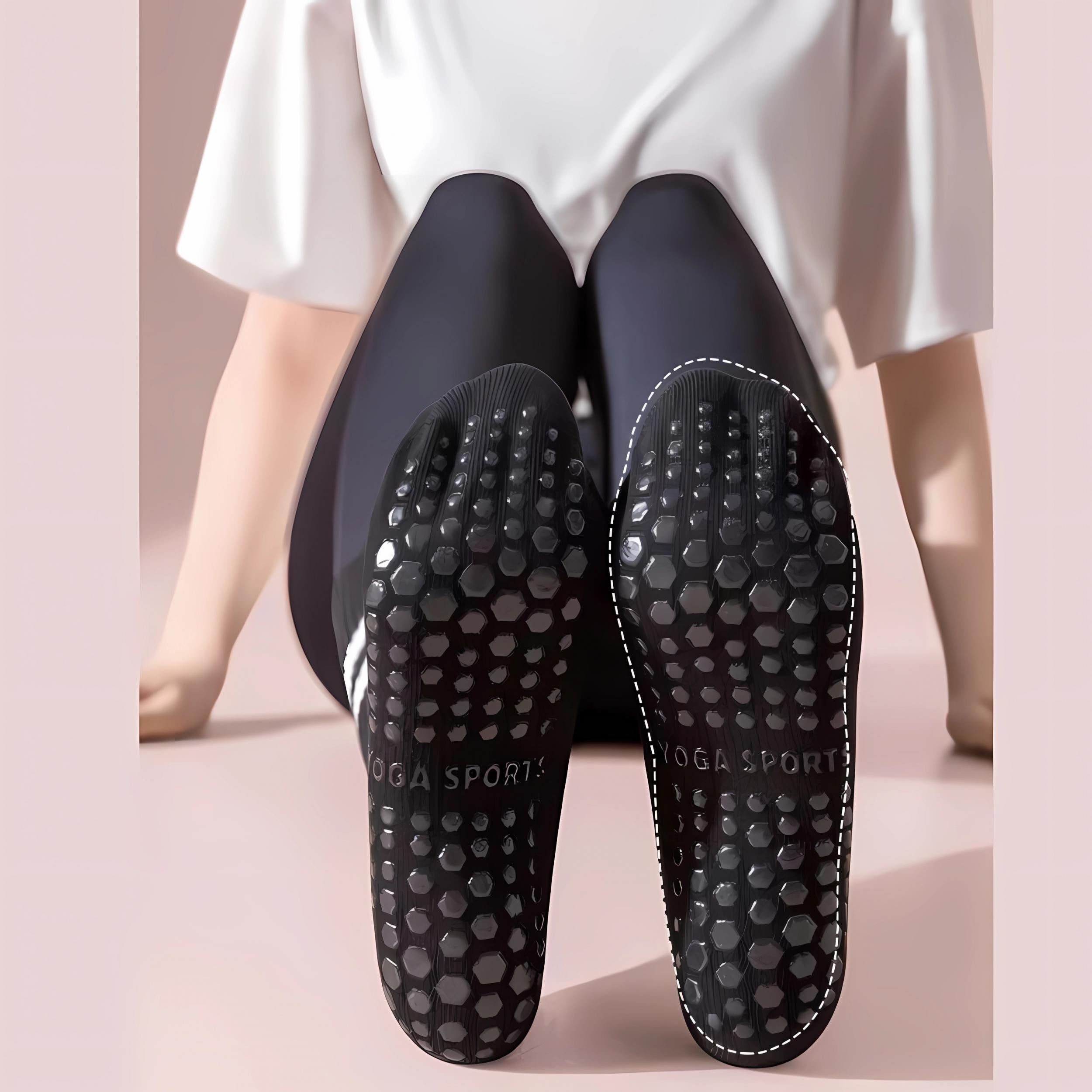Non Slip Yoga Socks Medium Tube Indoor Dance Socks