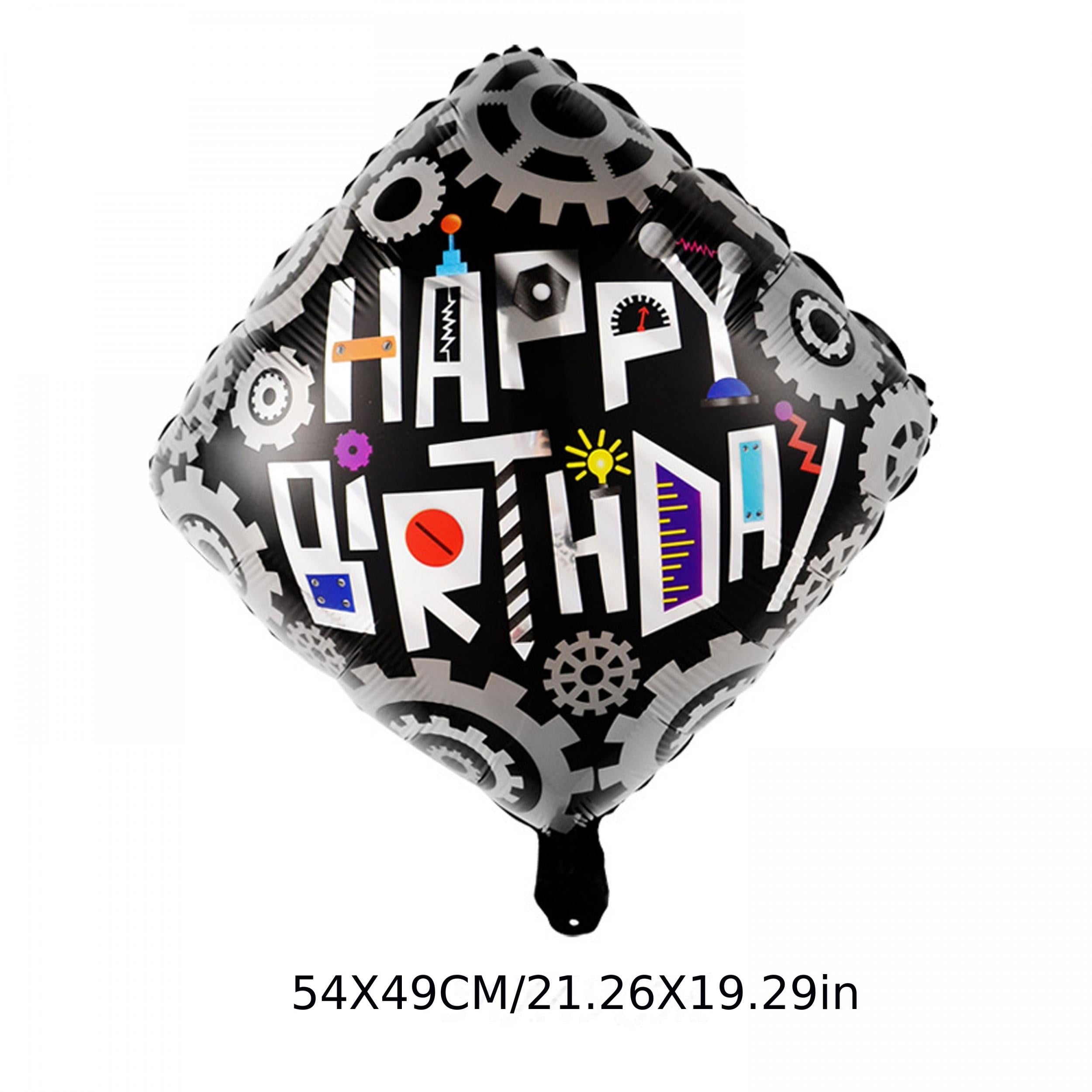 3pcs Robots Reusable Balloons For Kids Birthday Party