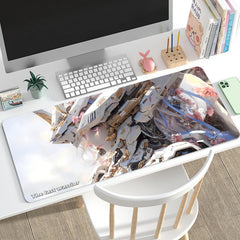 Anime Mecha Style Women's Warrior Mouse Pad Non-slip Desk Mat