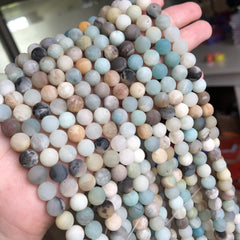 Colorful Round Loose Beads For DIY Jewelry Making 15''