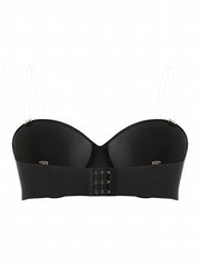 Solid Knot Front Strapless Bra Women's Plus Size