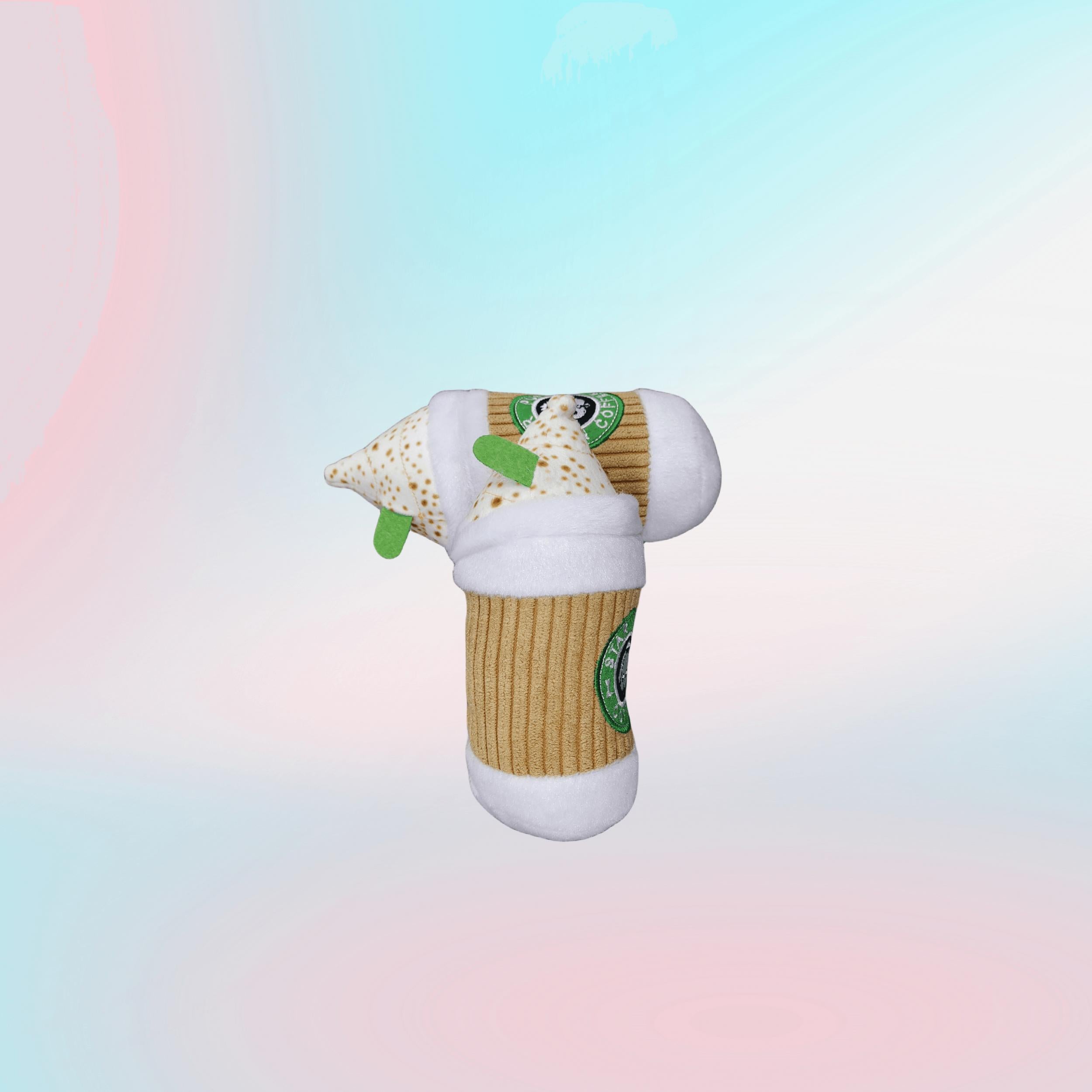 Dog Spice Latte Plush Toy 16.5in