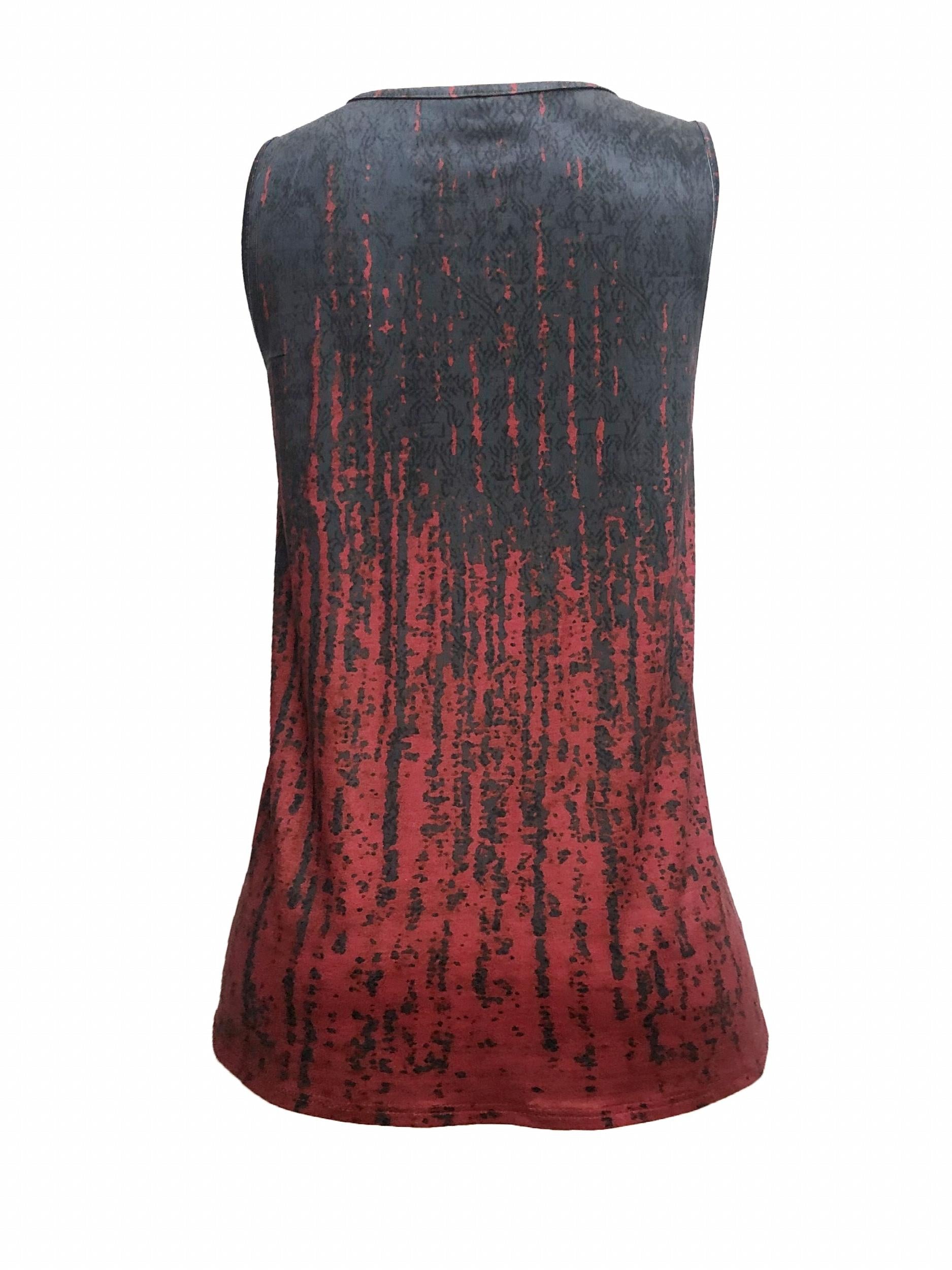  Tie Dye V Neck Tank Top